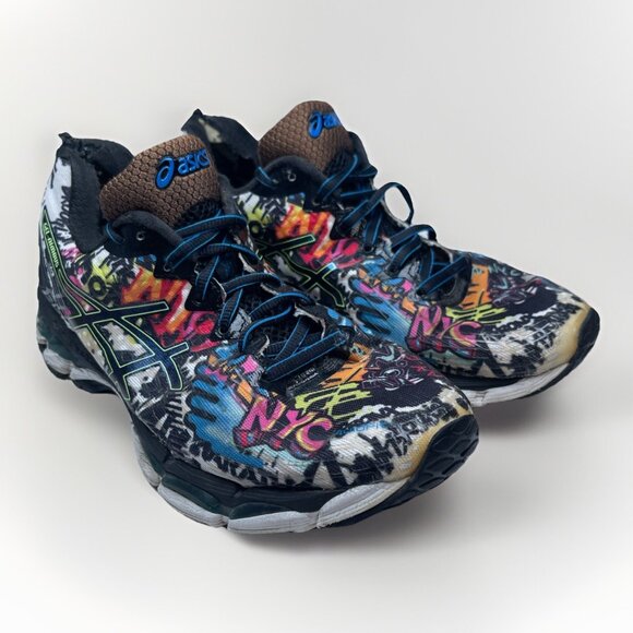 ASICS Other - RARE ASICS Gel Nimbus x 2015 NYC Marathon Graffiti AOP Men 8.5 US T5M3N **Read**